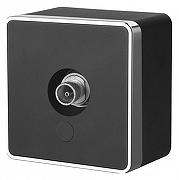 ТВ-розетка без рамки Werkel Gallant (черный/хром) W5083035 цвет Черный