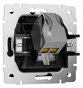 Розетка Ethernet RJ-45 и со шторками, без рамки Werkel черный матовый W5120108 цвет Черный-1