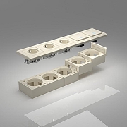 Короб накладной для розетки Werkel слоновая кость W8000003 цвет слоновая кость-1