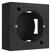 Короб накладной для розетки Werkel черный W8000008 цвет черный