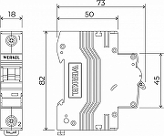 Автоматический выключатель 1P Werkel Автоматические выключатели W901P326 цвет Белый-2