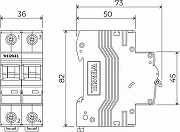 Автоматический выключатель 2P Werkel Автоматические выключатели W902P636 цвет Белый-1