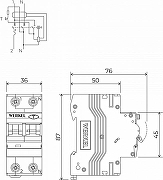 Дифференциальный автоматический выключатель 1P Werkel Дифференциальные автоматы W922P166 цвет Белый-1