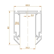 Профиль встраиваемый Wolta WAP-WML-TR2/01B IP0-5