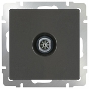 ТВ-розетка оконечная без рамки Werkel Серо-коричневый WL07-TV цвет Серый, Коричневый