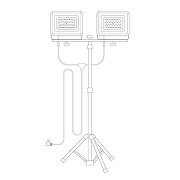 Основание переносное для прожектора Wolta WFL-TRI/01Y IP0-2