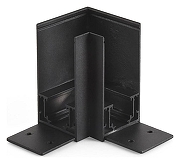 Соединитель угловой L-образный для треков накладных Wolta WML-SMC/01B цвет Черный