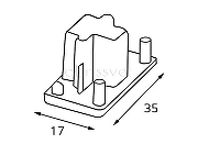 Заглушка для трека Italline WSO WSO 72 white цвет Белый-3