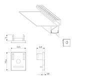 Заглушка для профиля Elektrostandard ZLL ZLL-2-ALP025 цвет белый-1