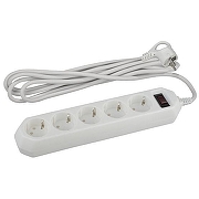 Сетевой фильтр Эра USF-5es Б0019031 цвет Белый