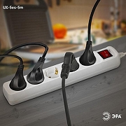 Удлинитель с выключателем Эра UX-5es Б0035758 цвет Белый-2