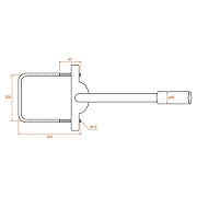 Основание для светильника Wolta К1П-035-05-2-012х06-С цвет Серый-3