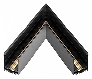 Соединитель угловой L-образный для треков накладных Arlight MAG-45 035312 цвет арматуры Черный