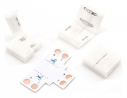 Соединитель лент Т-образный жесткий Apeyron Electrics 09-08 цвет белый