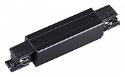 Соединитель линейный для треков Novotech Port 135051 цвет арматуры Черный