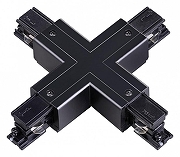Соединитель X-образный для треков Novotech Port 135053 цвет арматуры Черный