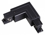 Соединитель угловой L-образный для треков встраиваемых Novotech Port 135063 цвет арматуры Черный