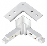Соединитель угловой L-образный для треков встраиваемых Novotech Flum 135104 цвет арматуры Белый