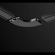 Соединитель угловой L-образный для треков накладных Novotech Smal 135207 цвет арматуры Черный-1