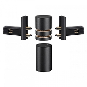 Соединитель угловой L-образный для треков встраиваемых Novotech Flum 135249 цвет арматуры Черный-4