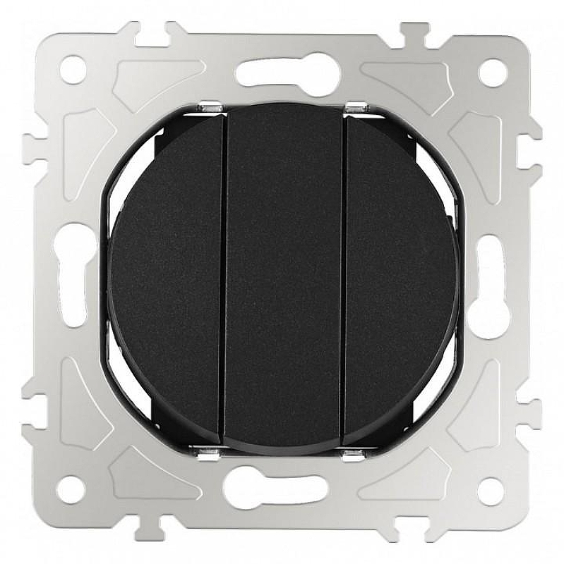 Выключатель трехклавишный без рамки Arte Milano 202 202.30-3.black 