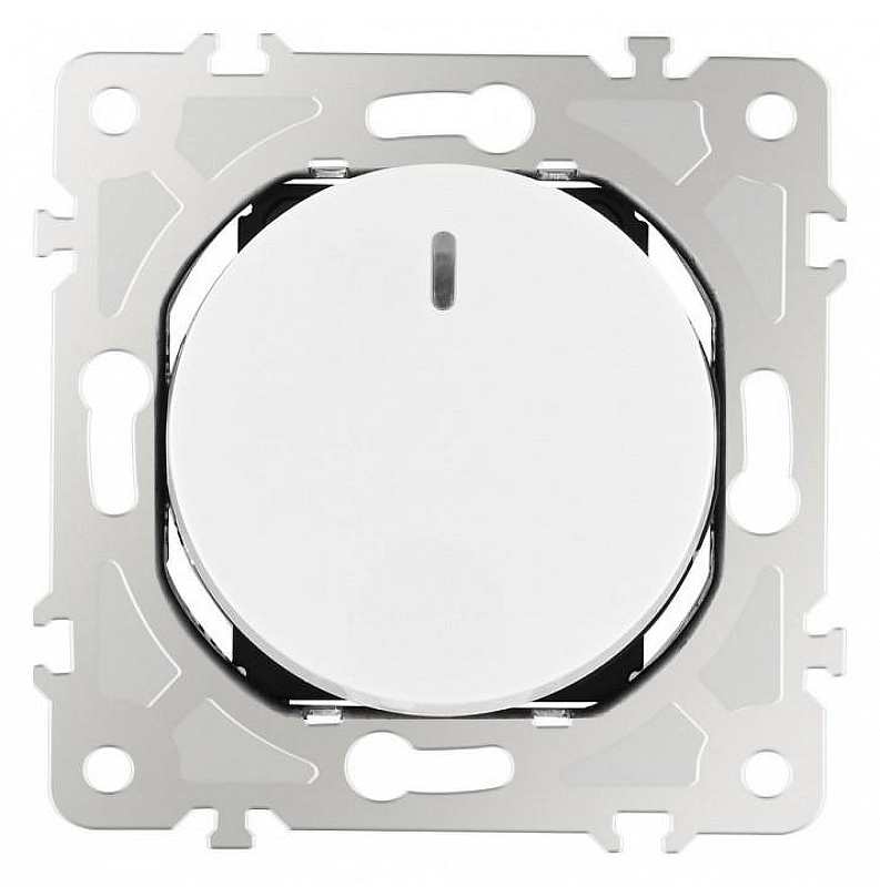 Выключатель одноклавишный с подсветкой без рамки Arte Milano 202 202.31-1.white 