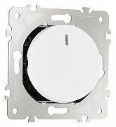 Выключатель перекрестный одноклавишный с подсветкой без рамки Arte Milano 202 202.35-1.white цвет Белый