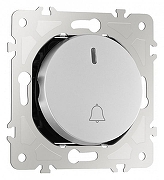 Кнопка звонка для жалюзи с подсветкой без рамки Arte Milano 202 202.37-1.silver цвет Серебро