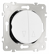 Выключатель для жалюзи без рамки Arte Milano 202 202.38-2.white цвет Белый