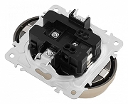 Розетка двойная с заземлением, без рамки Arte Milano am-202 202.40-2.shampan цвет Бежевый-3