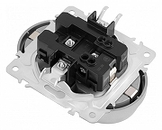 Розетка двойная с заземлением, без рамки Arte Milano am-202 202.40-2.silver цвет Серебро-1