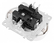 Розетка двойная с заземлением, без рамки Arte Milano am-202 202.40-2.white цвет Белый-1