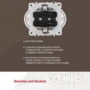 Розетка двойная с заземлением, без рамки Arte Milano am-202 202.40-2.white цвет Белый-3