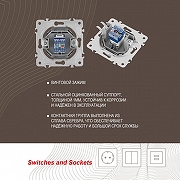 Розетка Ethernet RJ-45 без рамки Arte Milano am-202 202.45-1.silver цвет Серебро-6