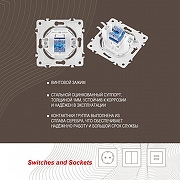 Розетка телефонная RJ-11 без рамки Arte Milano am-202 202.51-1.white цвет Белый-6