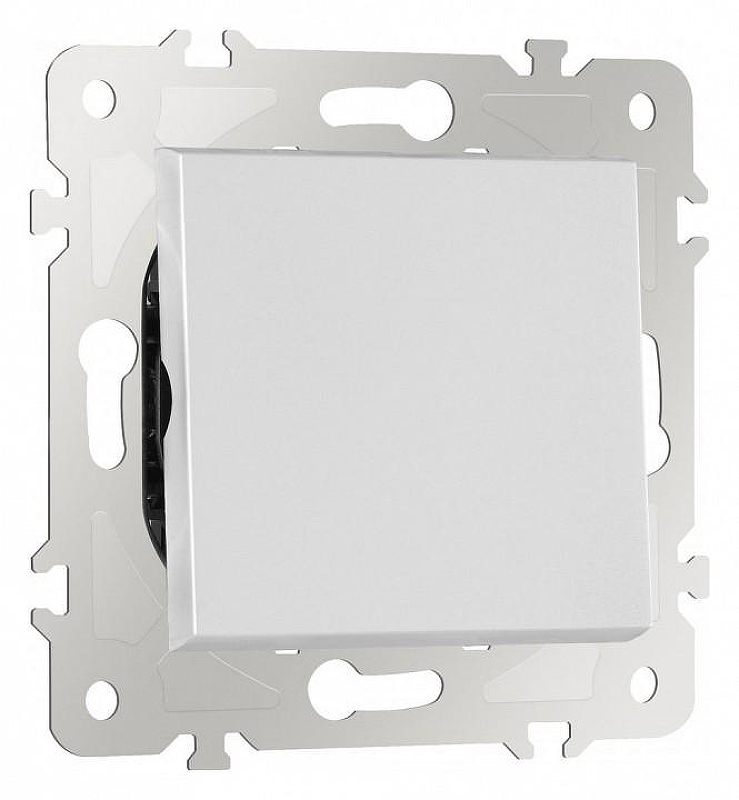 Выключатель проходной одноклавишный без рамки Arte Milano 203 203.32-1.silver 