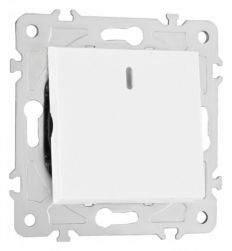 Выключатель перекрестный одноклавишный с подсветкой без рамки Arte Milano 203 203.35-1.white 