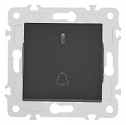 Кнопка звонка для жалюзи с подсветкой без рамки Arte Milano 203 203.37-1.black цвет Черный