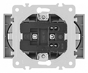 Розетка двойная с заземлением, без рамки Arte Milano am-203 203.40-2.black цвет Черный-1