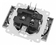 Розетка двойная с заземлением, без рамки Arte Milano am-203 203.40-2.black цвет Черный-2