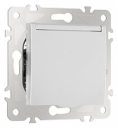 Розетка влагозащищенная с заземлением и со шторкой с крышкой Arte Milano am-203 203.41-1.silver цвет Серебро-3