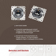 ТВ-розетка без рамки Arte Milano am-203 203.43-1.silver цвет Серебро-5