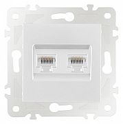 Розетка Ethernet RJ-45 без рамки Arte Milano am-203 203.45-2.white цвет Белый