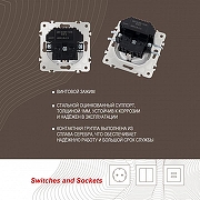 Розетка с заземлением и со шторкой и 2хUSB, без рамки Arte Milano am-203 203.47-1.white цвет Белый-5