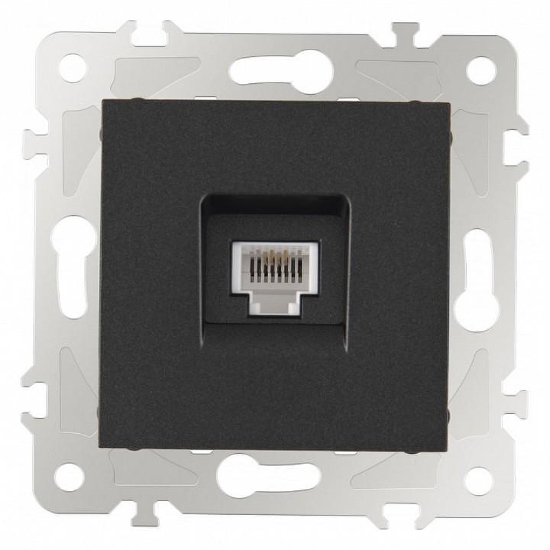 Розетка телефонная RJ-11 без рамки Arte Milano am-203 203.51-1.black 