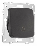 Кнопка звонка без рамки Arte Milano 205 205.36-1.black цвет Черный