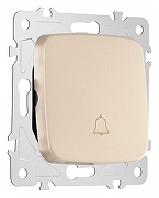 Кнопка звонка без рамки Arte Milano 205 205.36-1.shampan цвет Бежевый