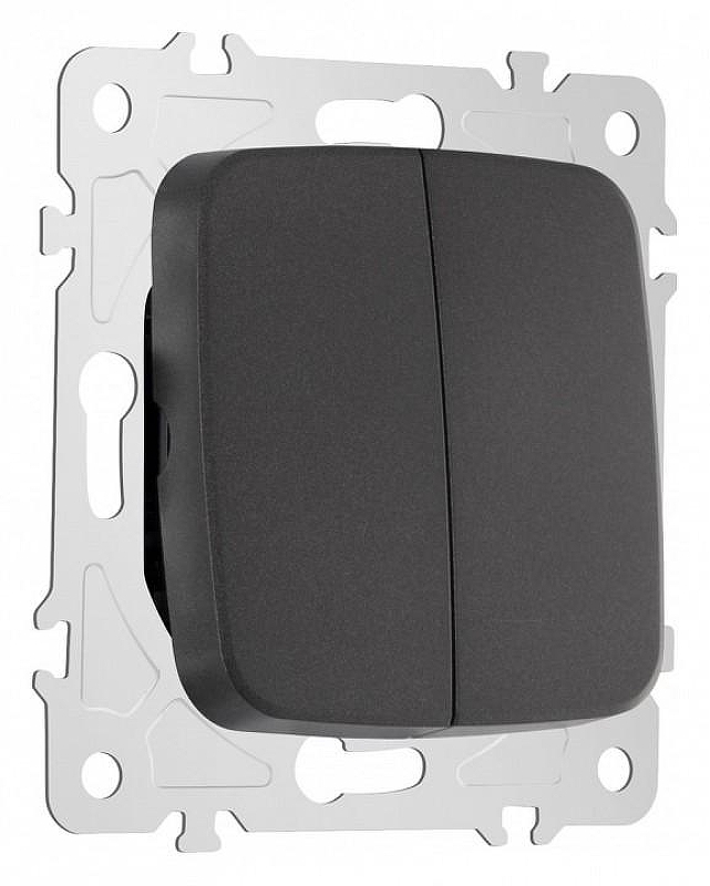 Выключатель для жалюзи без рамки Arte Milano 205 205.38-2.black 