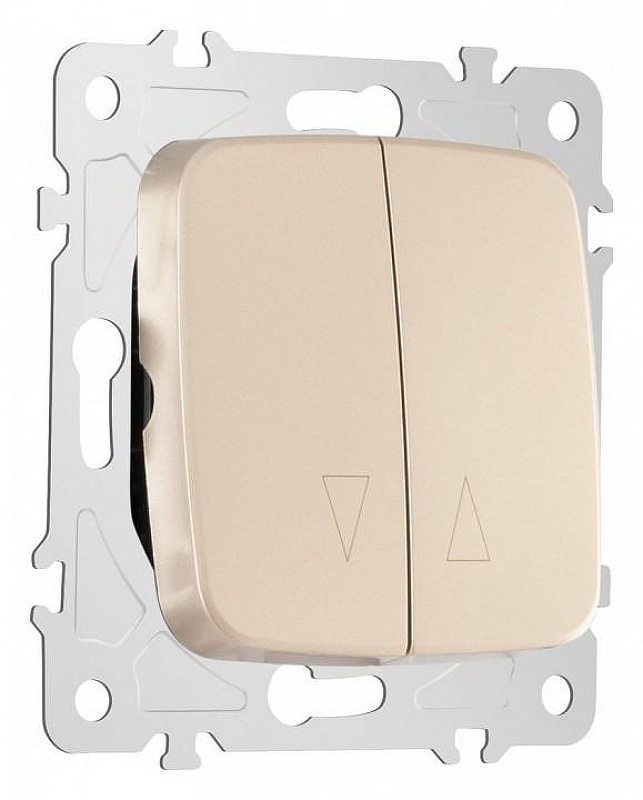 Выключатель для жалюзи без рамки Arte Milano 205 205.38-2.shampan 