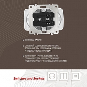 Розетка двойная с заземлением, без рамки Arte Milano am-205 205.40-2.white цвет Белый-4
